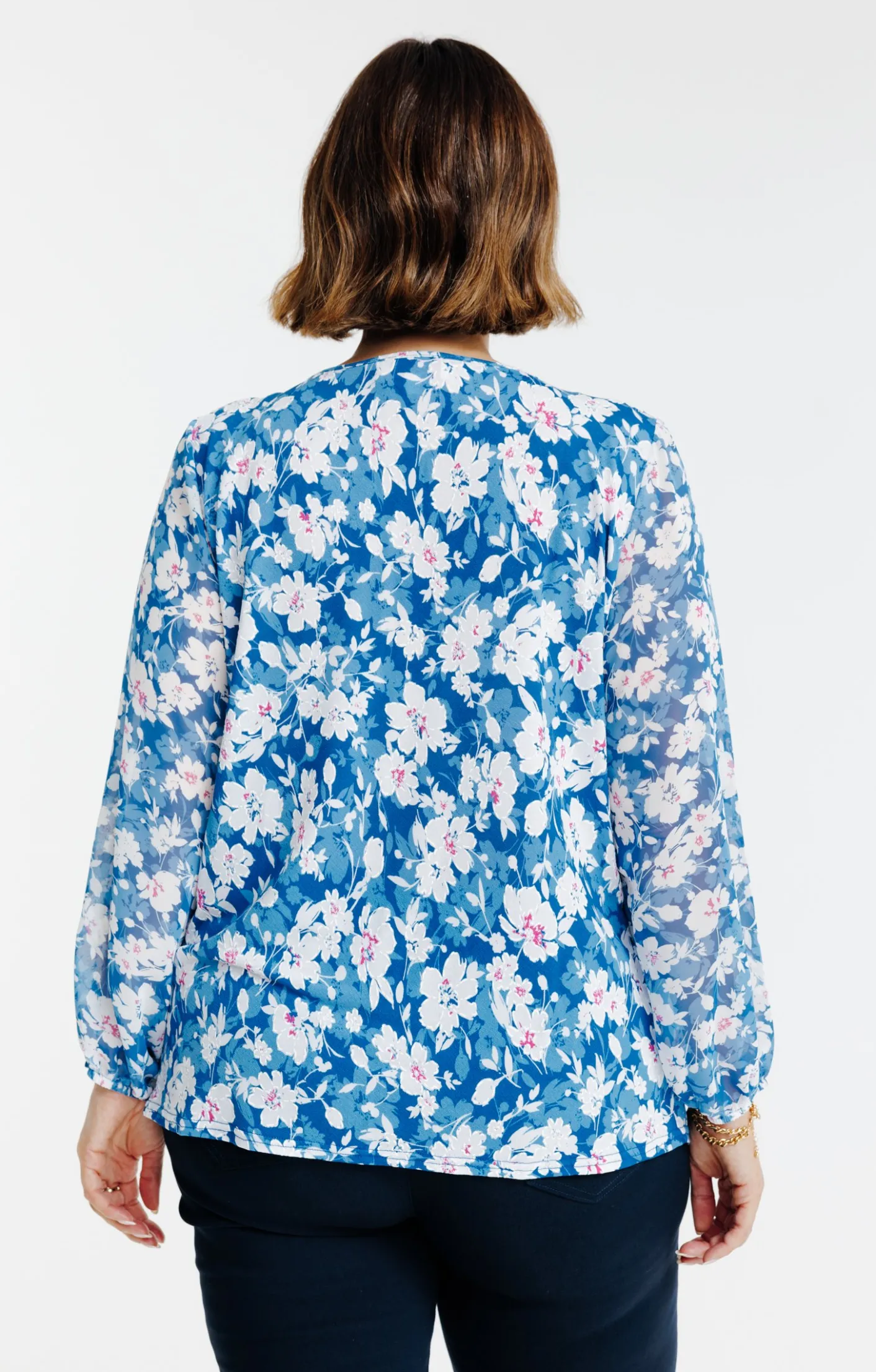 Toscane Boutique Blouse imprimé fleuri| Tee-shirts