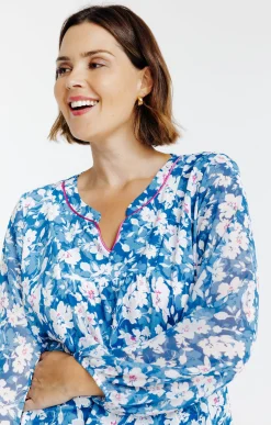 Toscane Boutique Blouse imprimé fleuri| Tee-shirts