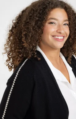 Toscane Boutique Cardigan avec détail contrasté| Pulls & Cardigans