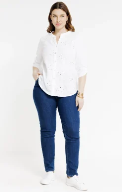Toscane Boutique Chemise avec broderies anglaises| Chemisiers & Tuniques