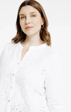 Toscane Boutique Chemise avec broderies anglaises| Chemisiers & Tuniques