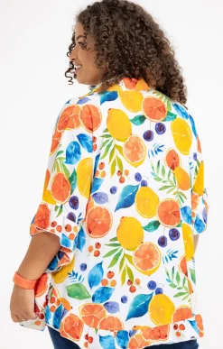 Toscane Boutique Chemise imprimé pamplemousse| Chemisiers & Tuniques