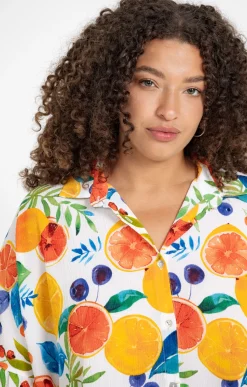 Toscane Boutique Chemise imprimé pamplemousse| Chemisiers & Tuniques