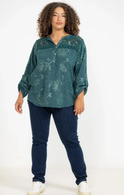 Toscane Boutique Chemise imprimée avec glitter| Chemisiers & Tuniques