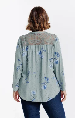 Toscane Boutique Chemise imprimée avec plumetis| Chemisiers & Tuniques