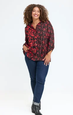 Toscane Boutique Chemise imprimée patch| Chemisiers & Tuniques