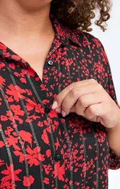 Toscane Boutique Chemise imprimée patch| Chemisiers & Tuniques