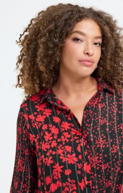 Toscane Boutique Chemise imprimée patch| Chemisiers & Tuniques