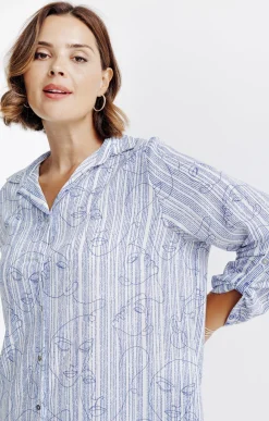 Toscane Boutique Chemise imprimée viages et rayée| Chemisiers & Tuniques