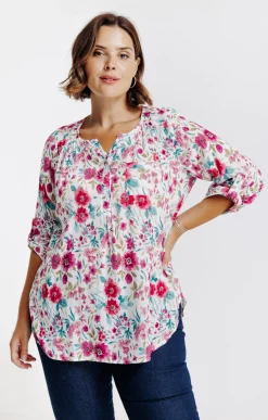 Toscane Boutique Chemisier imprimé fleuri| Chemisiers & Tuniques