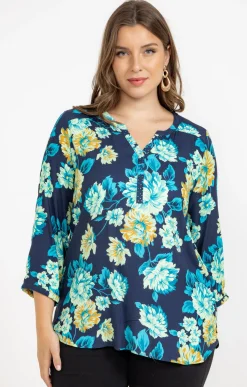 Toscane Boutique Chemisier imprimé fleuri| Chemisiers & Tuniques