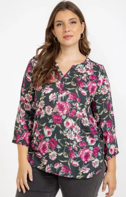 Toscane Boutique Chemisier imprimé fleuri| Chemisiers & Tuniques