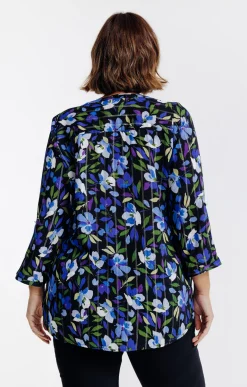 Toscane Boutique Chemisier imprimé fleuri et fils lurex| Chemisiers & Tuniques