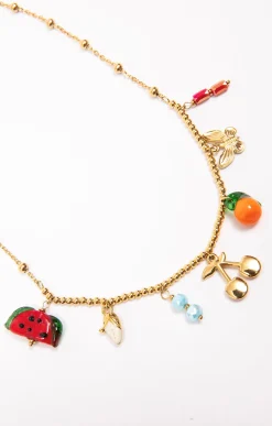 Toscane Boutique Collier avec pendentifs fruits| Accessoires