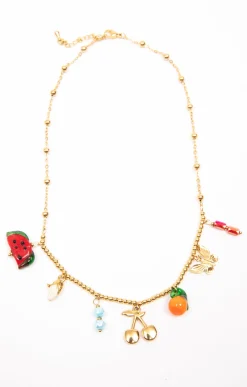 Toscane Boutique Collier avec pendentifs fruits| Accessoires