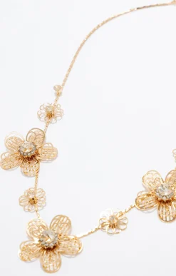Toscane Boutique Collier ras-de-cou fleurs légères| Accessoires