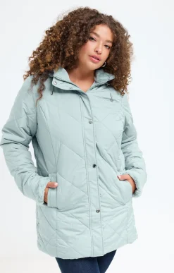 Toscane Boutique Doudoune avec capuche et fausse fourrure| Parkas & Impers