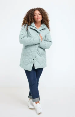 Toscane Boutique Doudoune avec capuche et fausse fourrure| Parkas & Impers