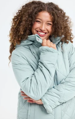 Toscane Boutique Doudoune avec capuche et fausse fourrure| Parkas & Impers