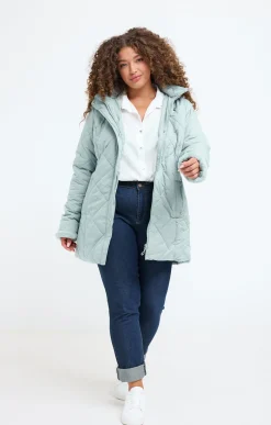 Toscane Boutique Doudoune avec capuche et fausse fourrure| Parkas & Impers
