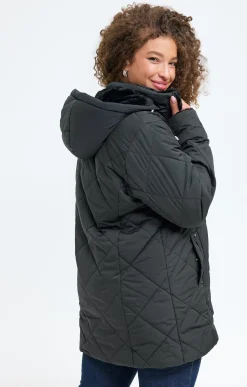 Toscane Boutique Doudoune avec capuche et fausse fourrure| Parkas & Impers