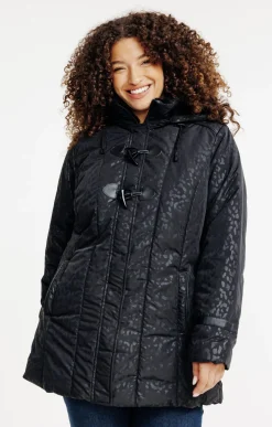 Toscane Boutique Doudoune avec imprimé léopard| Parkas & Impers