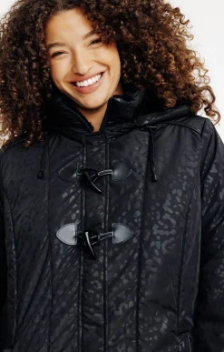 Toscane Boutique Doudoune avec imprimé léopard| Parkas & Impers