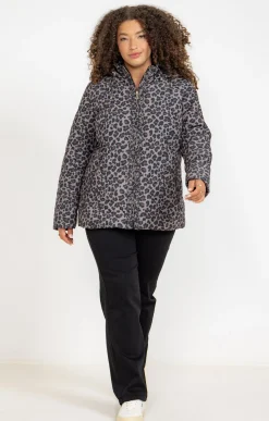 Toscane Boutique Doudoune imprimé léopard| Parkas & Impers