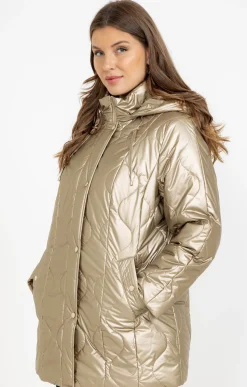 Toscane Boutique Doudoune matelassée dorée| Parkas & Impers