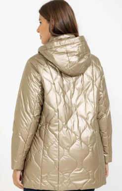Toscane Boutique Doudoune matelassée dorée| Parkas & Impers