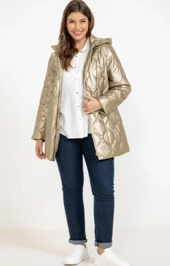 Toscane Boutique Doudoune matelassée dorée| Parkas & Impers