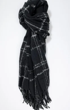 Toscane Boutique Echarpe chaude à carreaux brillants| Accessoires