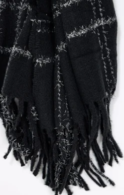 Toscane Boutique Echarpe chaude à carreaux brillants| Accessoires