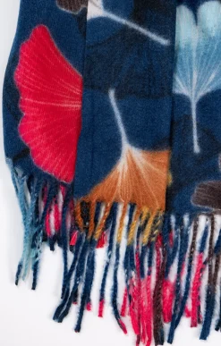 Toscane Boutique Echarpe douce imprimé ginkgo| Accessoires
