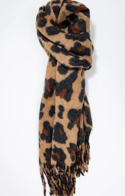 Toscane Boutique Echarpe douce imprimé léopard| Accessoires