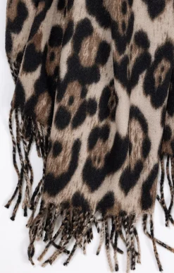 Toscane Boutique Echarpe douce imprimé léopard| Accessoires