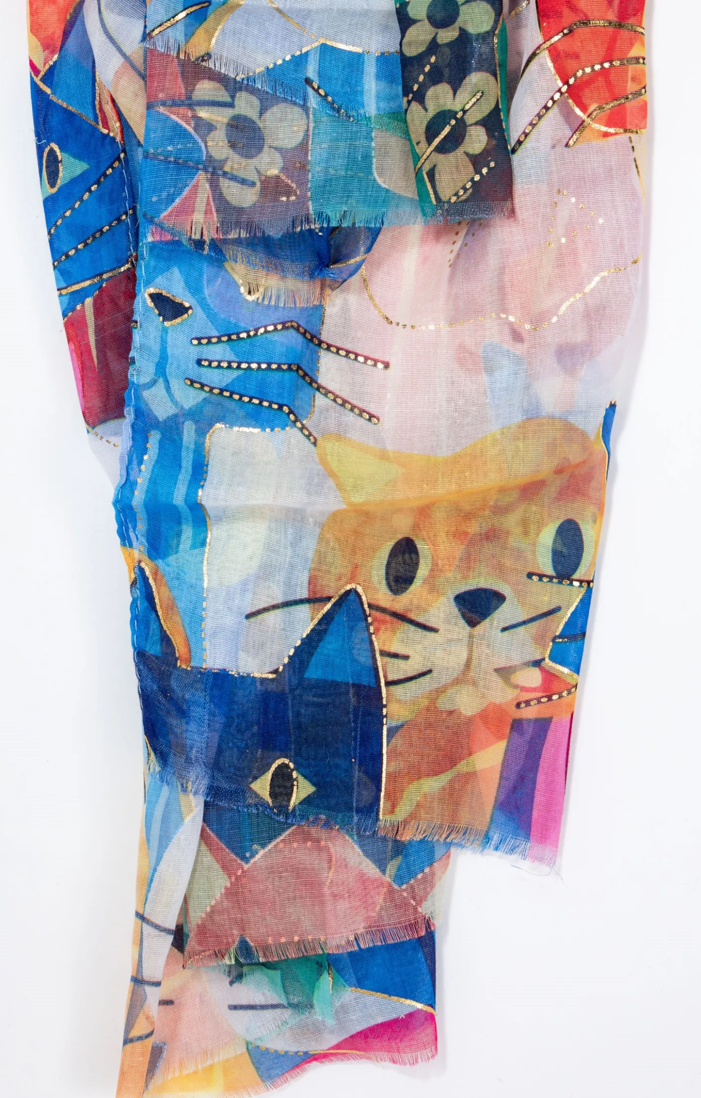 Toscane Boutique Foulard imprimé chats| Accessoires