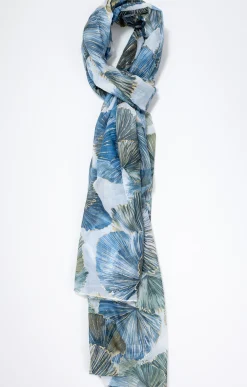 Toscane Boutique Foulard imprimé ginkgo| Accessoires