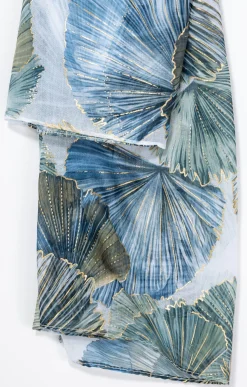 Toscane Boutique Foulard imprimé ginkgo| Accessoires