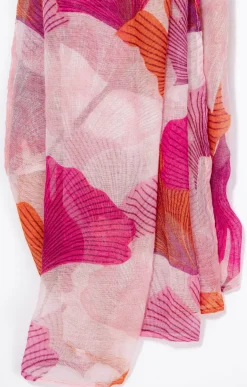 Toscane Boutique Foulard léger imprimé ginkgo| Accessoires