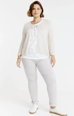 Toscane Boutique Gilet à nouer avec fil lurex| Pulls & Cardigans