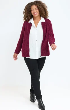 Toscane Boutique Gilet fluffy uni| Pulls & Cardigans