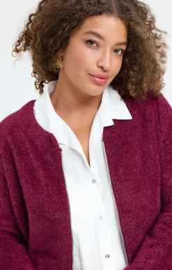Toscane Boutique Gilet fluffy uni| Pulls & Cardigans
