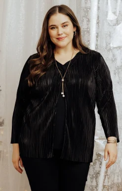 Toscane Boutique Gilet plissé brillant| Tee-shirts