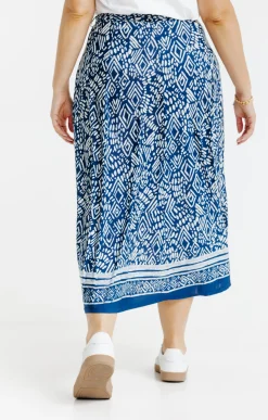 Toscane Boutique Jupe en maille à imprimé ikat| Jupes