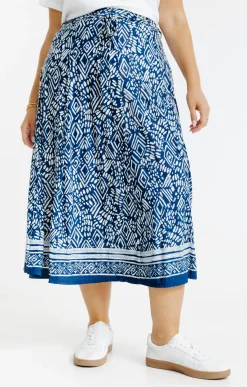 Toscane Boutique Jupe en maille à imprimé ikat| Jupes