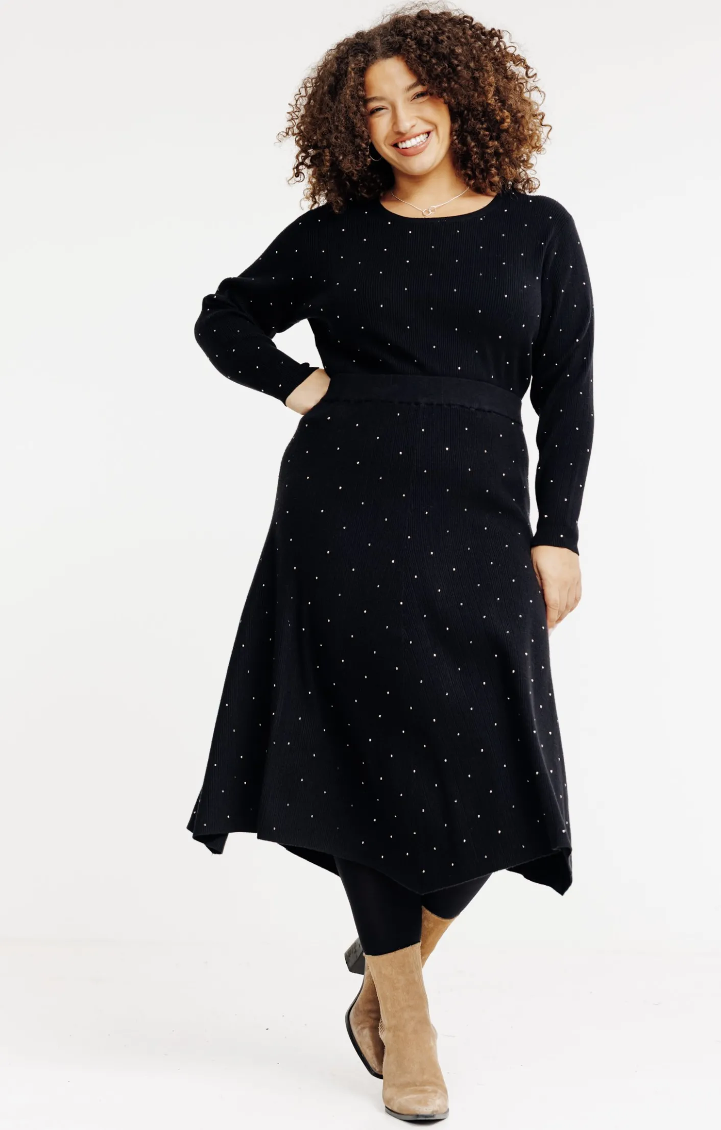 Toscane Boutique Jupe maille chaude strass all over| Jupes