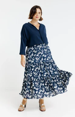 Toscane Boutique Jupon évasé imprimé fleuri| Jupes