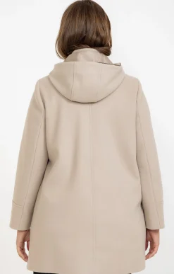 Toscane Boutique Manteau uni à capuche| Manteaux