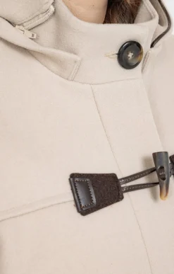 Toscane Boutique Manteau uni à capuche| Manteaux